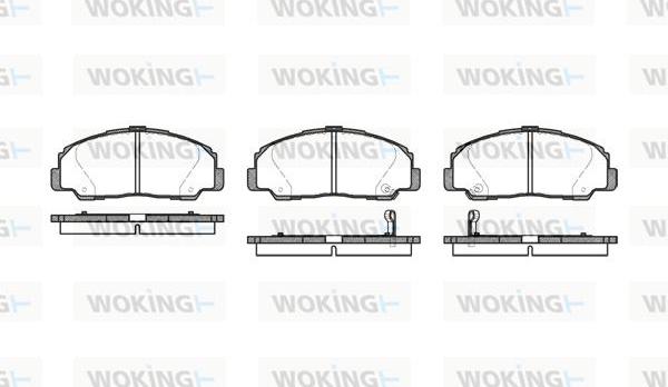 Woking P0783.32 - Brake Pad Set, disc brake www.autospares.lv