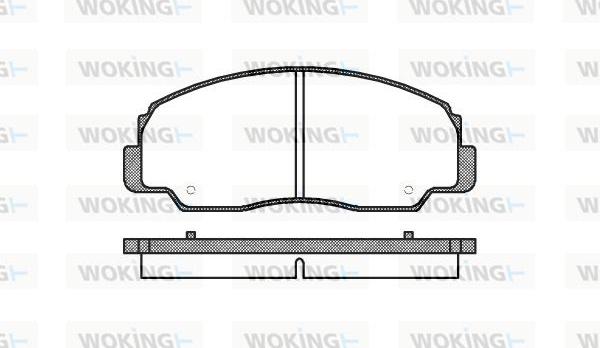 Woking P0783.20 - Brake Pad Set, disc brake www.autospares.lv