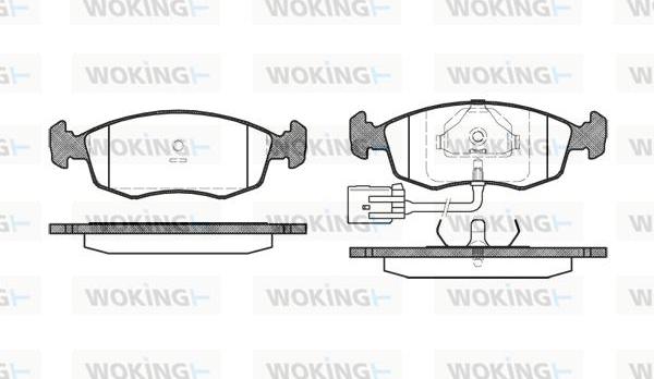 Woking P0723.22 - Bremžu uzliku kompl., Disku bremzes autospares.lv