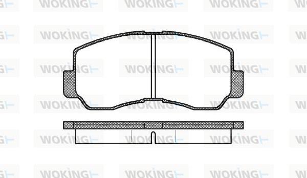 Woking P1943.40 - Тормозные колодки, дисковые, комплект www.autospares.lv