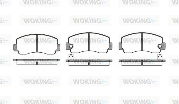 Woking P1943.10 - Brake Pad Set, disc brake www.autospares.lv