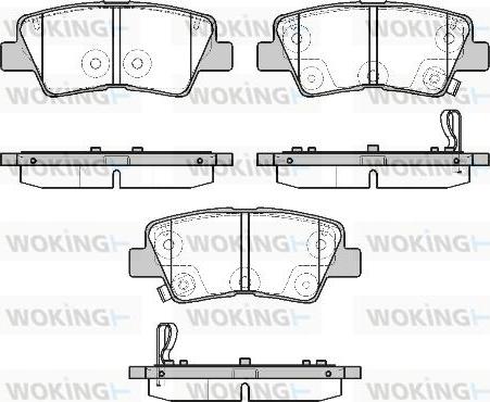 Woking P19073.02 - Bremžu uzliku kompl., Disku bremzes www.autospares.lv