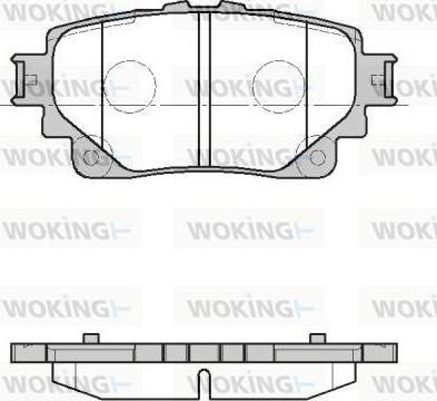 Woking P19723.00 - Bremžu uzliku kompl., Disku bremzes www.autospares.lv