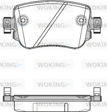 Woking P14493.08 - Bremžu uzliku kompl., Disku bremzes www.autospares.lv