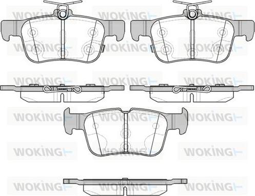 Woking P14513.12 - Brake Pad Set, disc brake www.autospares.lv