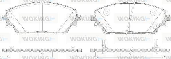 Woking P14693.02 - Bremžu uzliku kompl., Disku bremzes autospares.lv