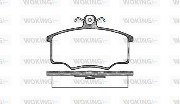 Woking P1463.00 - Brake Pad Set, disc brake www.autospares.lv