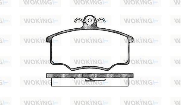 Woking P1463.20 - Тормозные колодки, дисковые, комплект www.autospares.lv