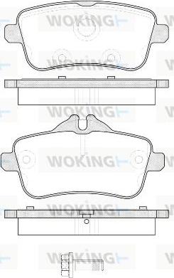 Woking P14033.00 - Bremžu uzliku kompl., Disku bremzes autospares.lv