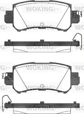 Woking P14073.00 - Brake Pad Set, disc brake www.autospares.lv