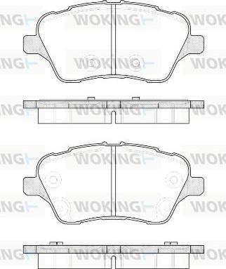 Woking P14143.00 - Bremžu uzliku kompl., Disku bremzes autospares.lv