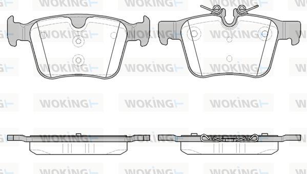 Woking P14163.40 - Bremžu uzliku kompl., Disku bremzes www.autospares.lv