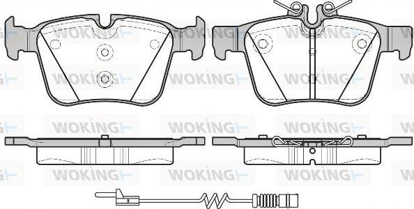 Woking P14163.20 - Bremžu uzliku kompl., Disku bremzes autospares.lv