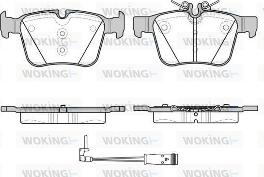 Woking P14163.21 - Bremžu uzliku kompl., Disku bremzes autospares.lv