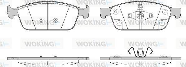 Woking P14103.50 - Bremžu uzliku kompl., Disku bremzes autospares.lv