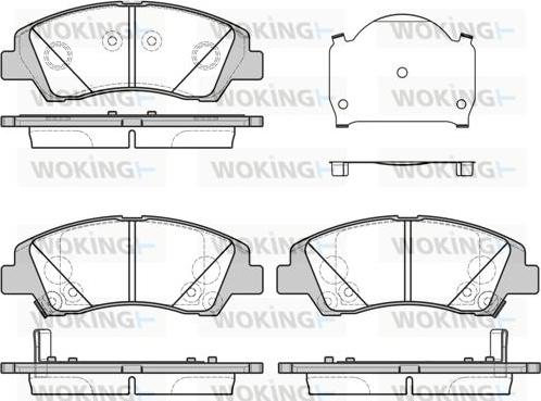 Woking P14833.02 - Bremžu uzliku kompl., Disku bremzes www.autospares.lv