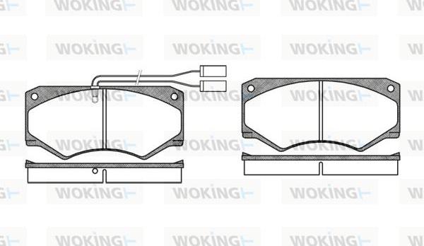 Woking P1473.42 - Bremžu uzliku kompl., Disku bremzes autospares.lv