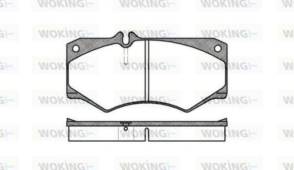 Woking P1473.30 - Bremžu uzliku kompl., Disku bremzes autospares.lv