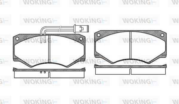 Woking P1473.22 - Bremžu uzliku kompl., Disku bremzes autospares.lv