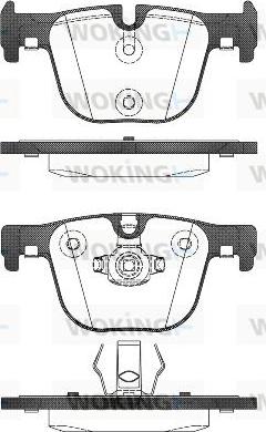 Woking P15933.00 - Bremžu uzliku kompl., Disku bremzes www.autospares.lv