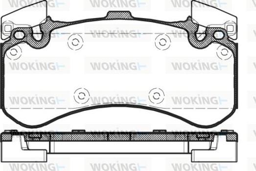 Woking P15633.00 - Bremžu uzliku kompl., Disku bremzes www.autospares.lv