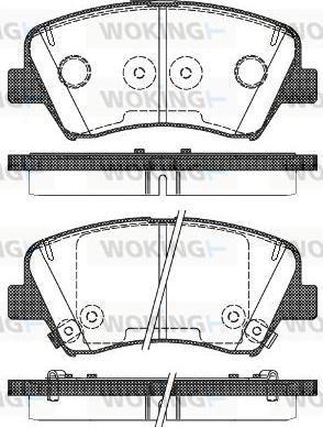 KIA 58101J6A10 - Тормозные колодки, дисковые, комплект www.autospares.lv