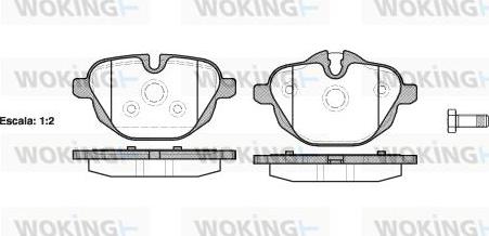 Woking P15213.00 - Bremžu uzliku kompl., Disku bremzes autospares.lv