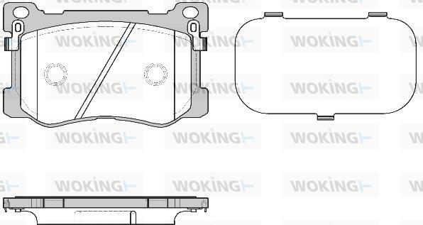 Woking P15753.12 - Bremžu uzliku kompl., Disku bremzes autospares.lv