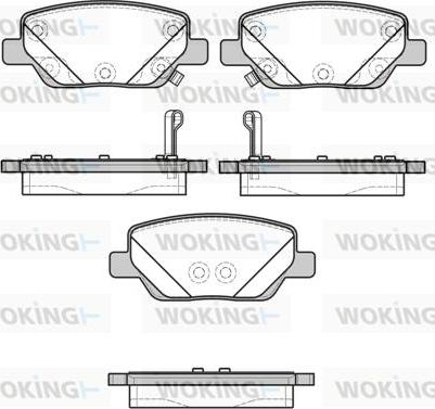 Woking P16003.02 - Bremžu uzliku kompl., Disku bremzes www.autospares.lv