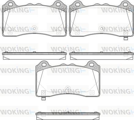 Woking P16363.02 - Bremžu uzliku kompl., Disku bremzes autospares.lv