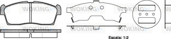 Woking P10993.00 - Bremžu uzliku kompl., Disku bremzes www.autospares.lv