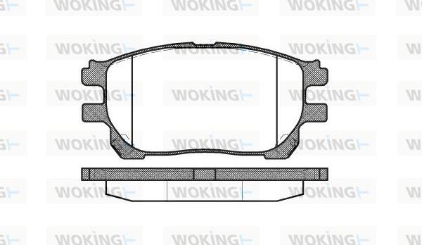 Woking P10433.00 - Brake Pad Set, disc brake www.autospares.lv