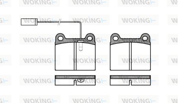 Woking P1063.91 - Brake Pad Set, disc brake www.autospares.lv