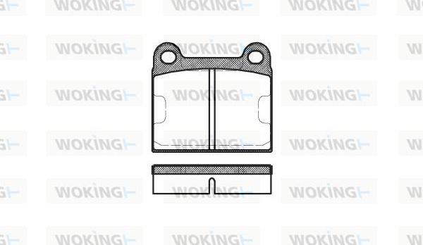 Woking P1063.60 - Bremžu uzliku kompl., Disku bremzes autospares.lv