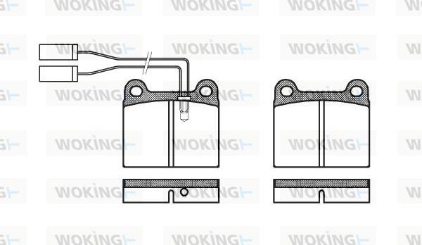 Woking P1063.01 - Brake Pad Set, disc brake www.autospares.lv