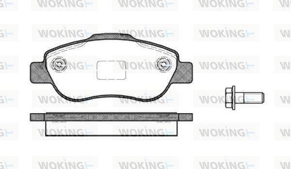 Woking P10003.00 - Brake Pad Set, disc brake www.autospares.lv