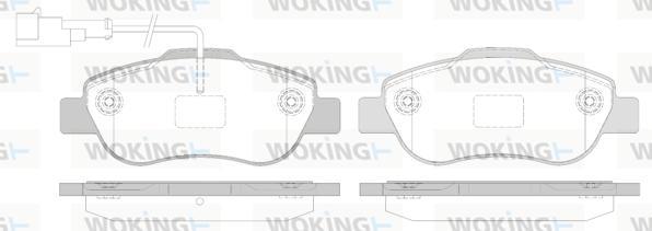 Woking P10003.12 - Brake Pad Set, disc brake www.autospares.lv