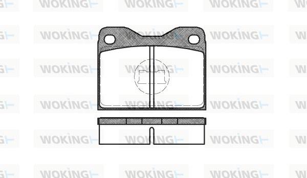 Woking P1083.30 - Bremžu uzliku kompl., Disku bremzes autospares.lv