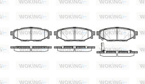 Woking P10363.01 - Bremžu uzliku kompl., Disku bremzes www.autospares.lv