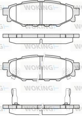 Woking P10363.12 - Bremžu uzliku kompl., Disku bremzes www.autospares.lv