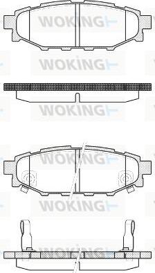 Woking P10363.22 - Bremžu uzliku kompl., Disku bremzes www.autospares.lv