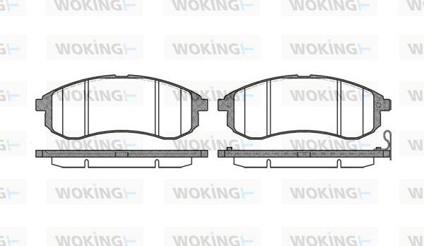 Woking P10293.01 - Brake Pad Set, disc brake www.autospares.lv