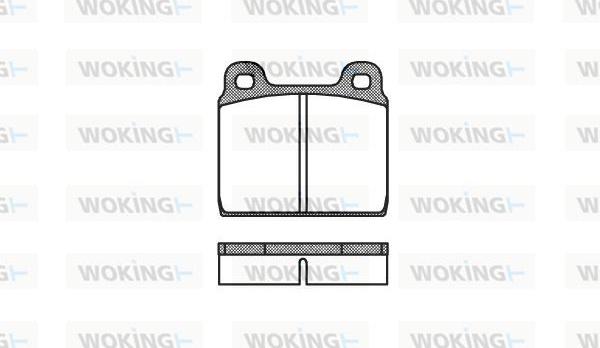 Woking P1023.20 - Bremžu uzliku kompl., Disku bremzes www.autospares.lv