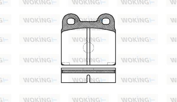 Woking P1073.20 - Bremžu uzliku kompl., Disku bremzes www.autospares.lv