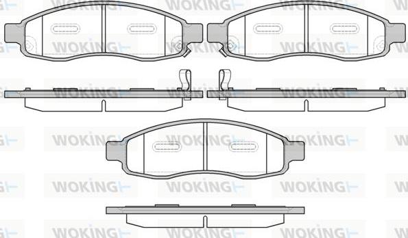 Woking P11943.32 - Bremžu uzliku kompl., Disku bremzes www.autospares.lv