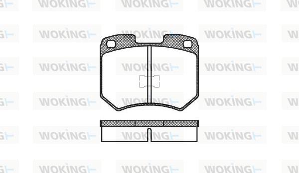 Woking P1193.00 - Bremžu uzliku kompl., Disku bremzes www.autospares.lv