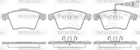 Woking P11453.11 - Bremžu uzliku kompl., Disku bremzes www.autospares.lv