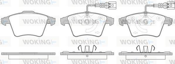 Woking P11453.22 - Bremžu uzliku kompl., Disku bremzes www.autospares.lv