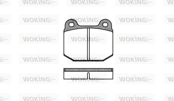 Woking P1143.00 - Brake Pad Set, disc brake www.autospares.lv