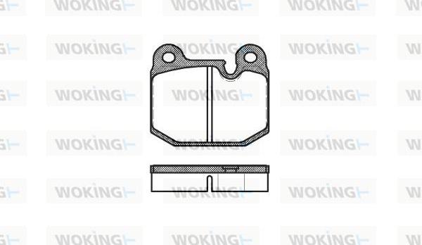 Woking P1143.10 - Brake Pad Set, disc brake www.autospares.lv